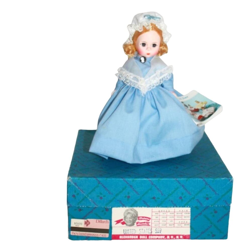 Vintage Madame Alexander 'United States' Doll #559 with Box, Tag and Doll Stand